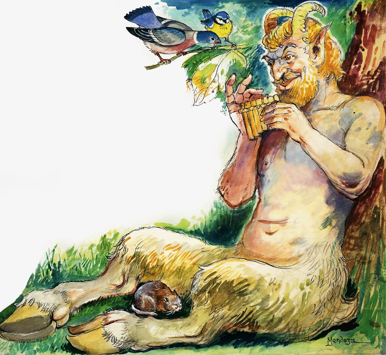Pan, den grekiska naturguden av Philip Mendoza