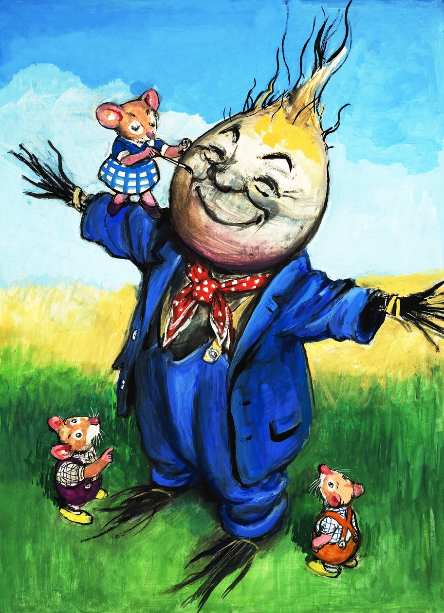 Town Mouse and Country Mouse (gouache på papper) av Philip Mendoza