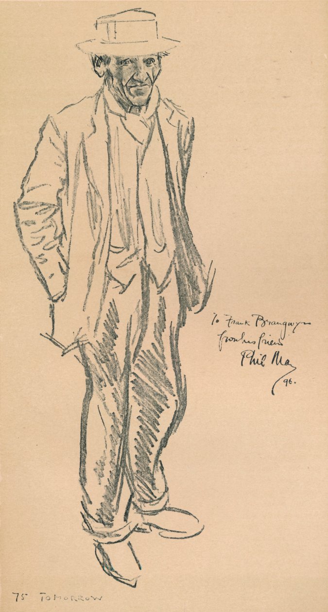 Ett självporträtt av Phil May, 1896, 1903 av Philip William May
