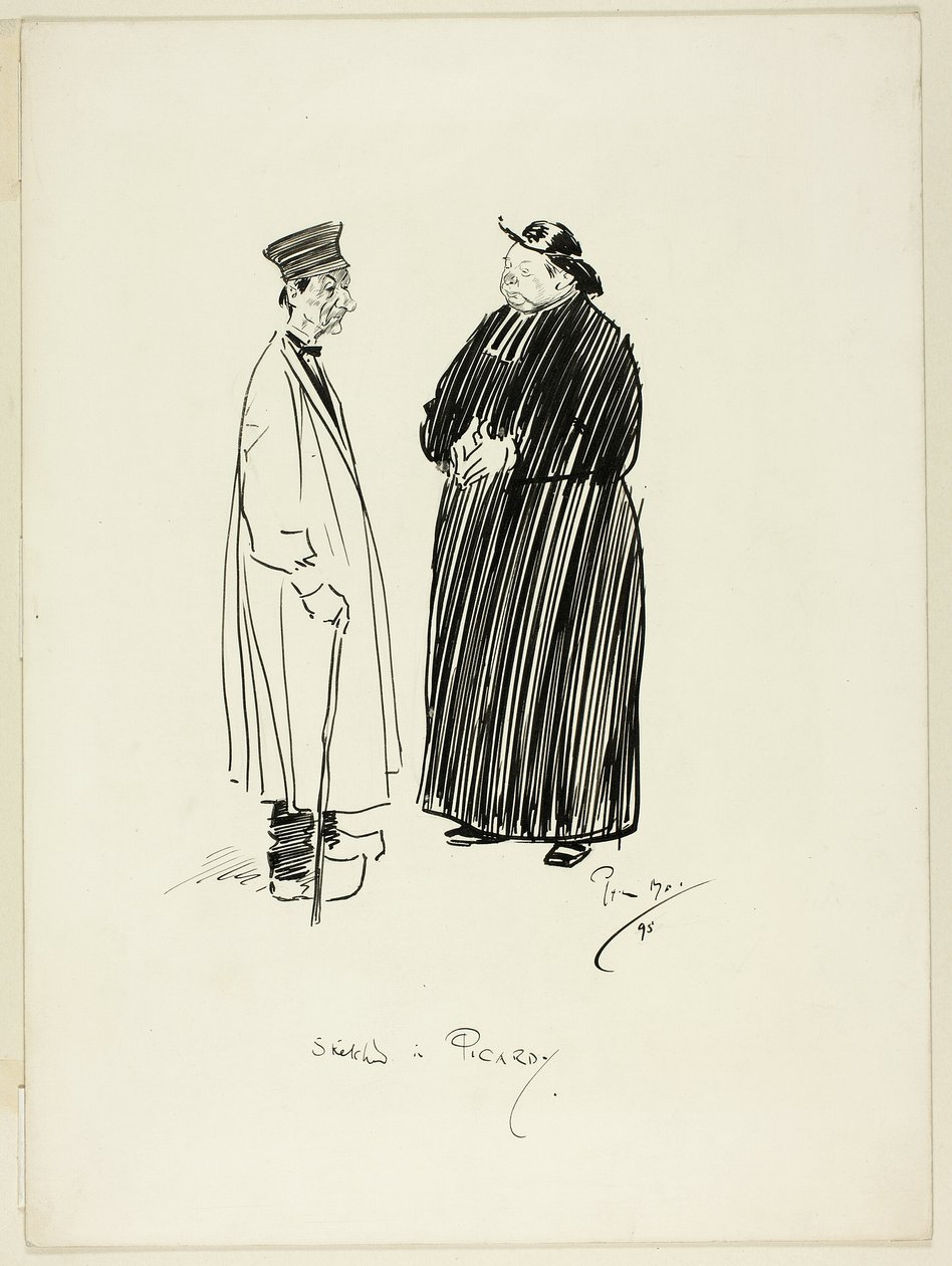 Skiss i Picardie av Philip William May