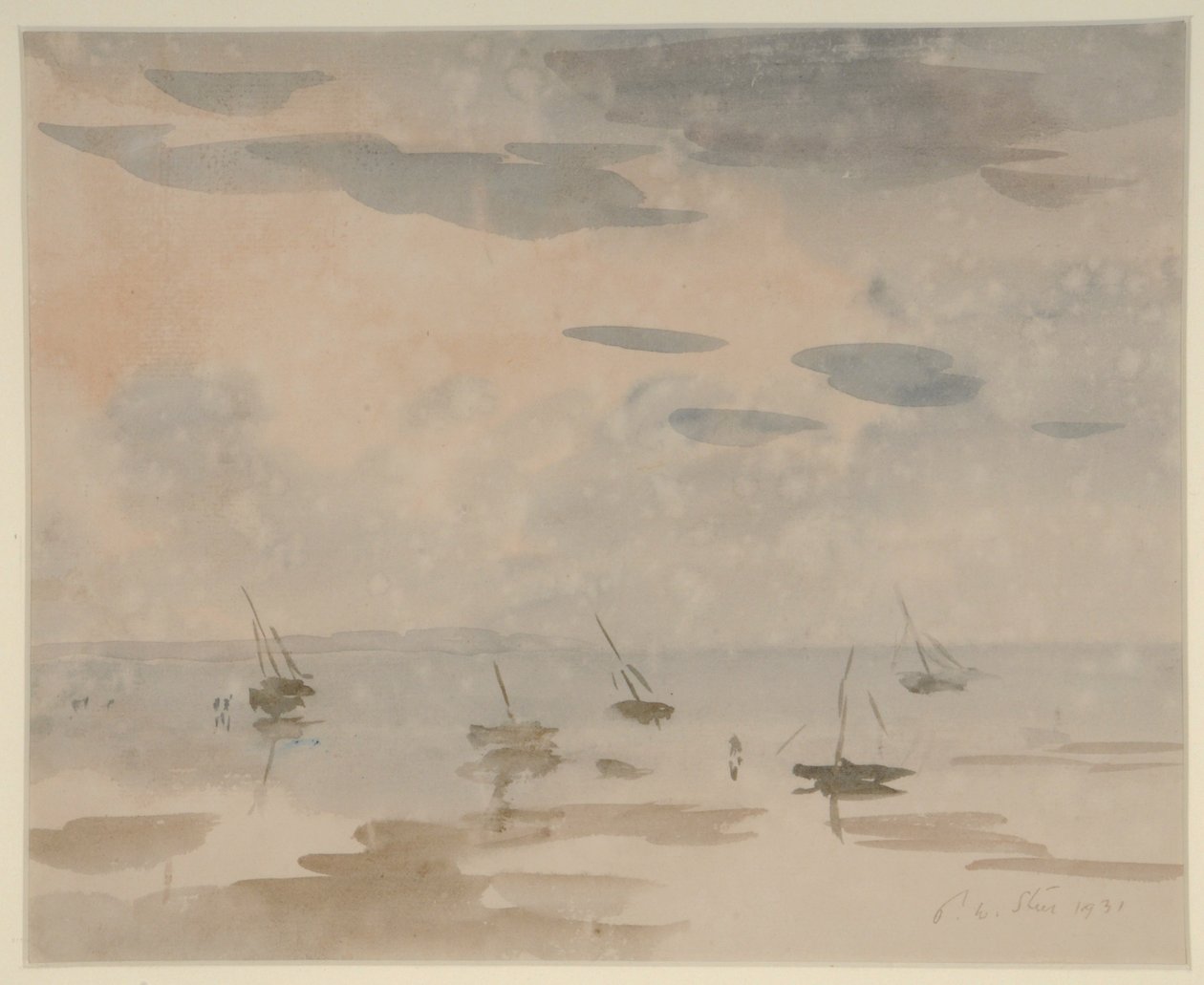 (akvarell på papper) av Philip Wilson Steer