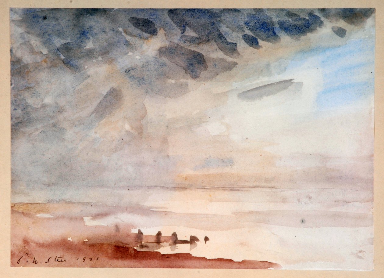 Molnig dag, Whitstable av Philip Wilson Steer