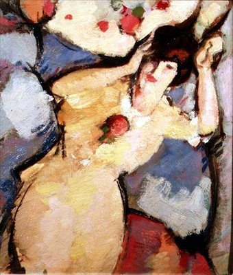 Flicka som ligger på en soffa av Philip Wilson Steer