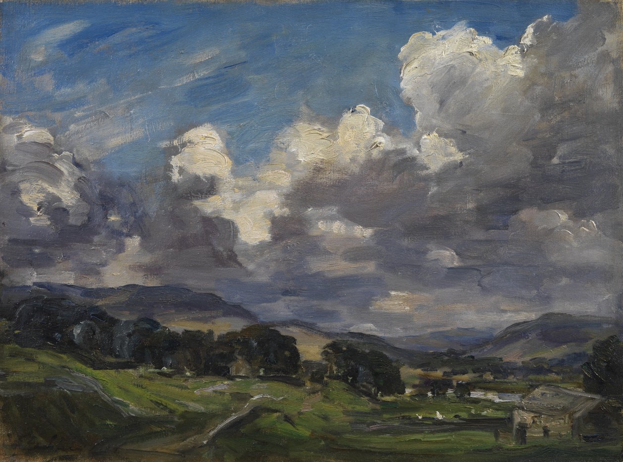 Hawes, Wensleydale, ca 1900-10 (olja på duk) av Philip Wilson Steer