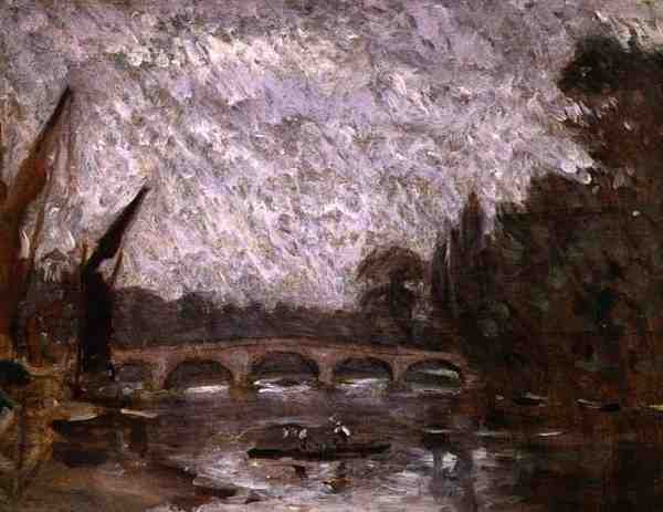 Themsen vid Richmond (olja ombord) av Philip Wilson Steer