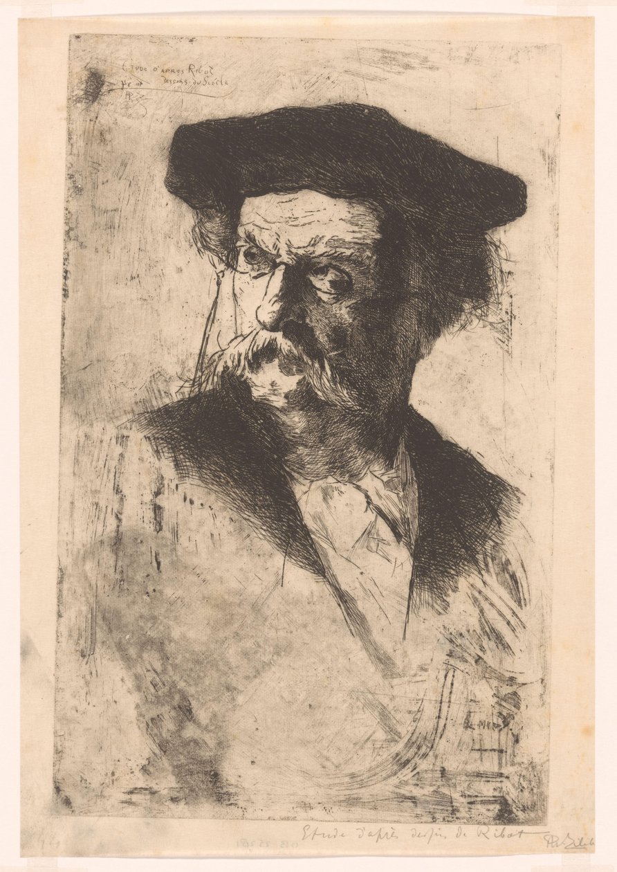 Porträtt av en man av Philip Zilcken (signed by artist)