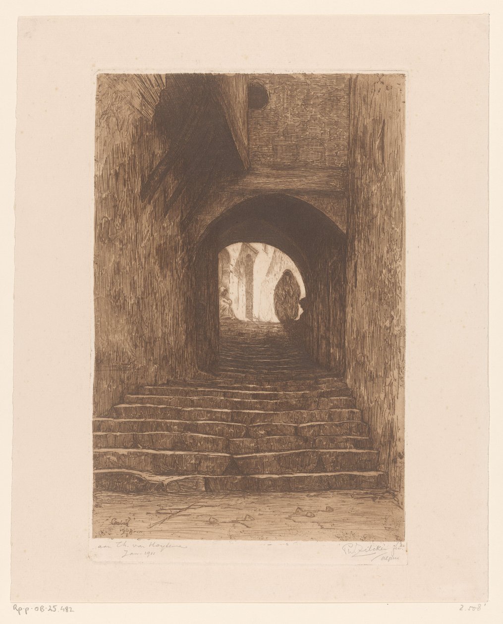 Gata med trappor, i Alger Rue d