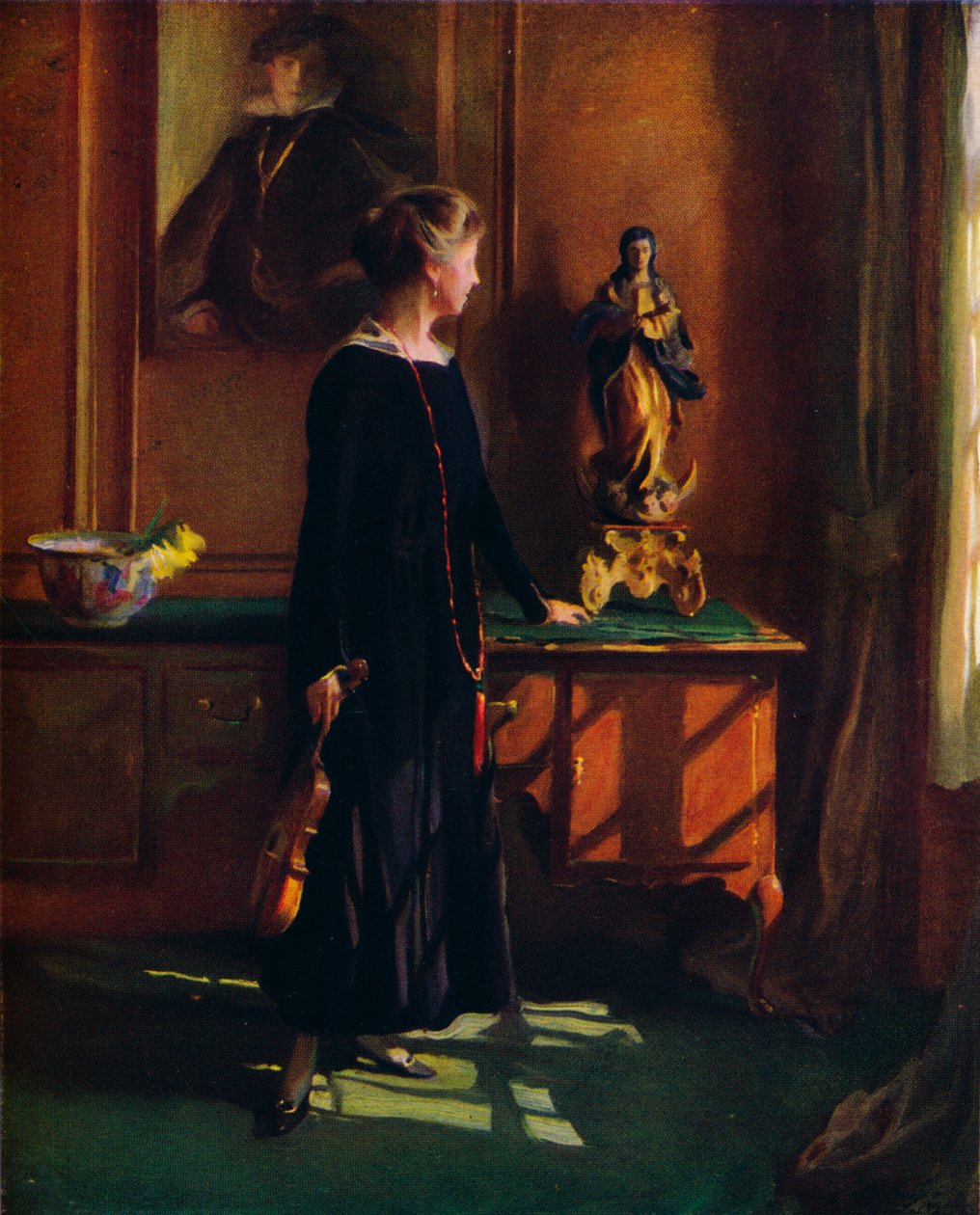 Lucy de Laszlo, konstnärens fru, 1919 av Philip de László