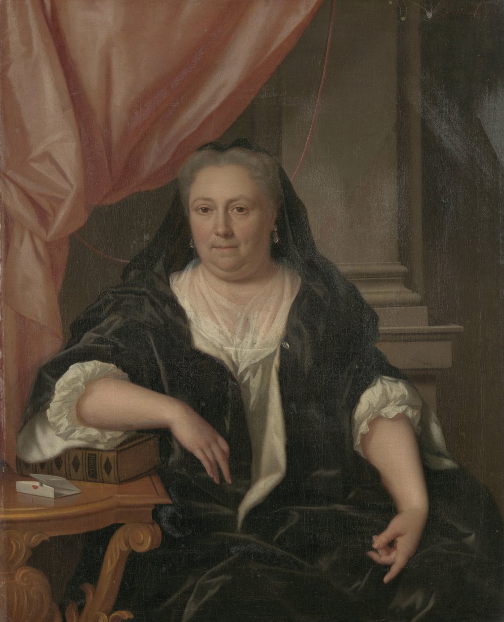 Porträtt av Maria van Citters (1684-1752), hustru till Caspar Adriaen Parduyn av Philip van Dijk