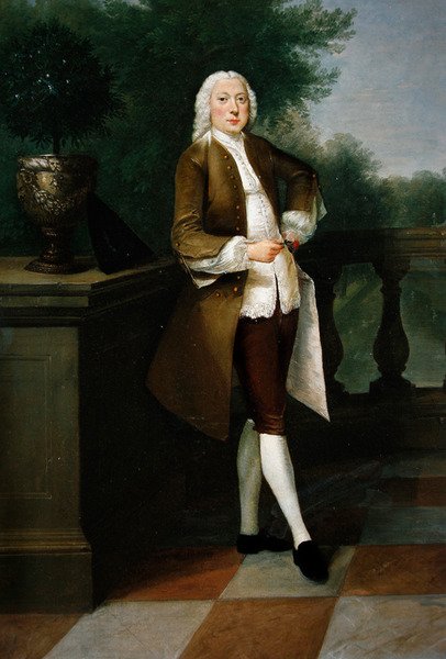 Porträtt av Mr. Nevel (olja på duk) av Philip van Dyck