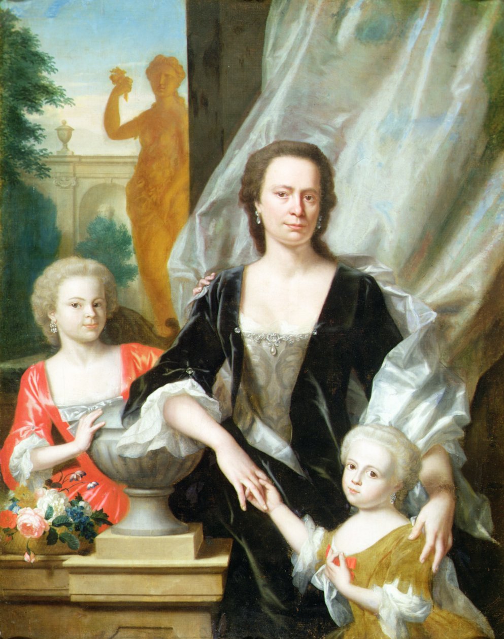 Sybilla Volkera Sighterman med sina döttrar av Philip van Dyck