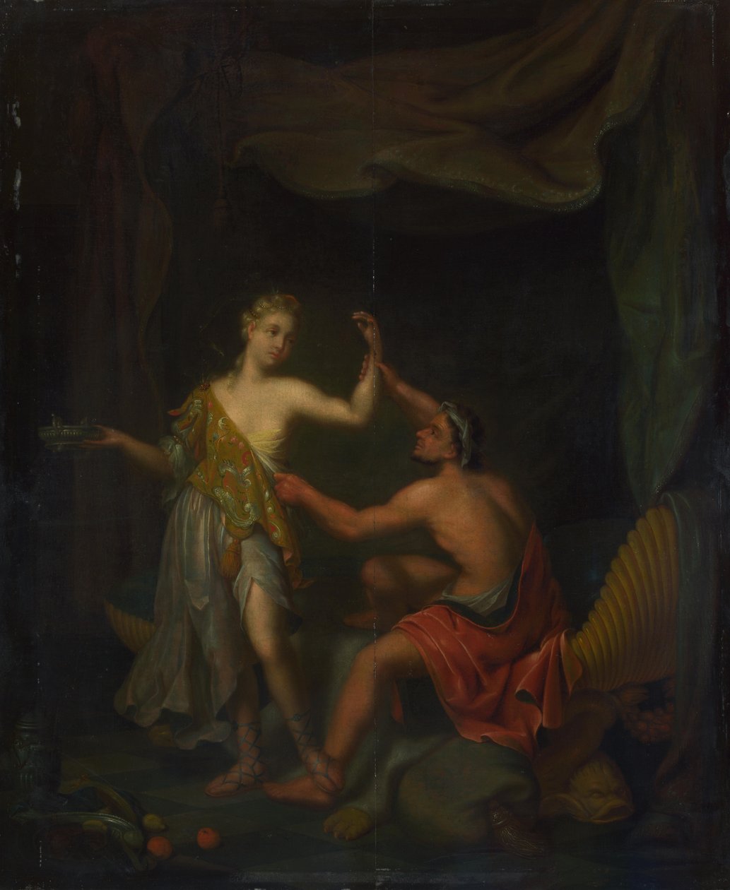 Våldtekten av Tamar av Amnon, efter 1718 av Philip van Santvoort