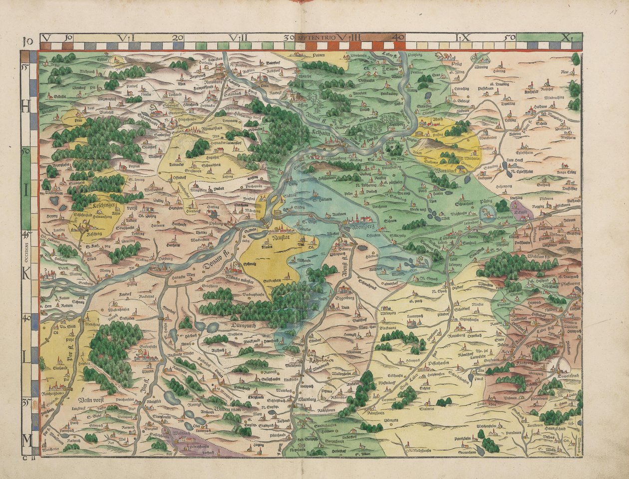 Bayerska lantbord från 1568 (panel 10) av Philipp Apian