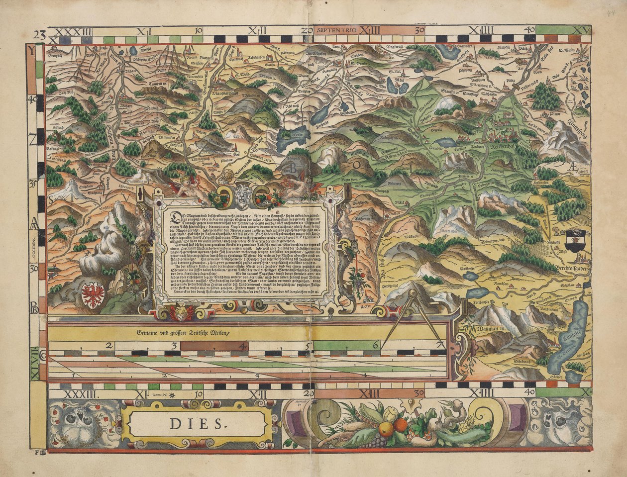 Bairische Landtafeln von 1568 av Philipp Apian