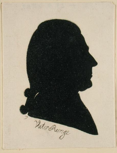 Daniel Nicolaus Runge (Fader Runge), 1789 (indisk bläck på papper) av Philipp Otto Runge