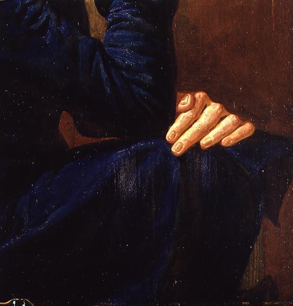 Detalj av "Självporträtt", 1805 av Philipp Otto Runge