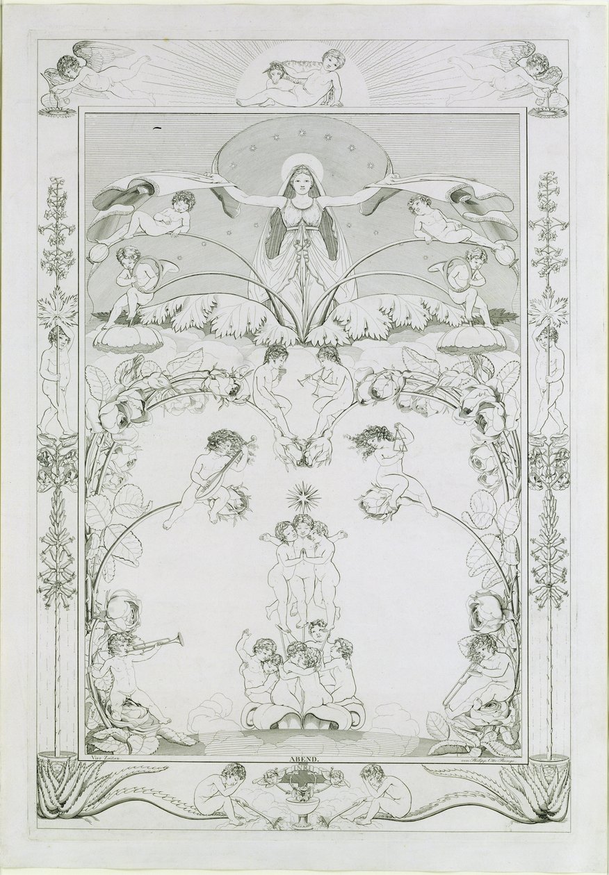 Aften, 1805 swed av Philipp Otto Runge