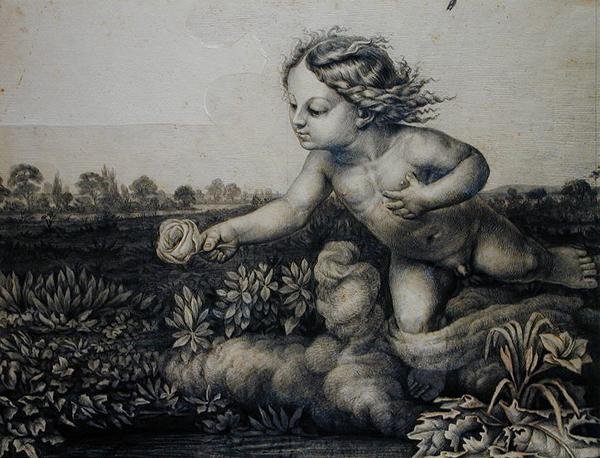 Ande med en ros, 1809 av Philipp Otto Runge