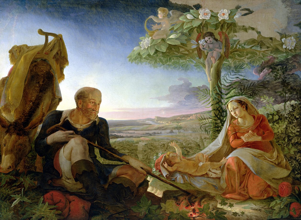 Vila på flykten till Egypten, 1805-6 av Philipp Otto Runge