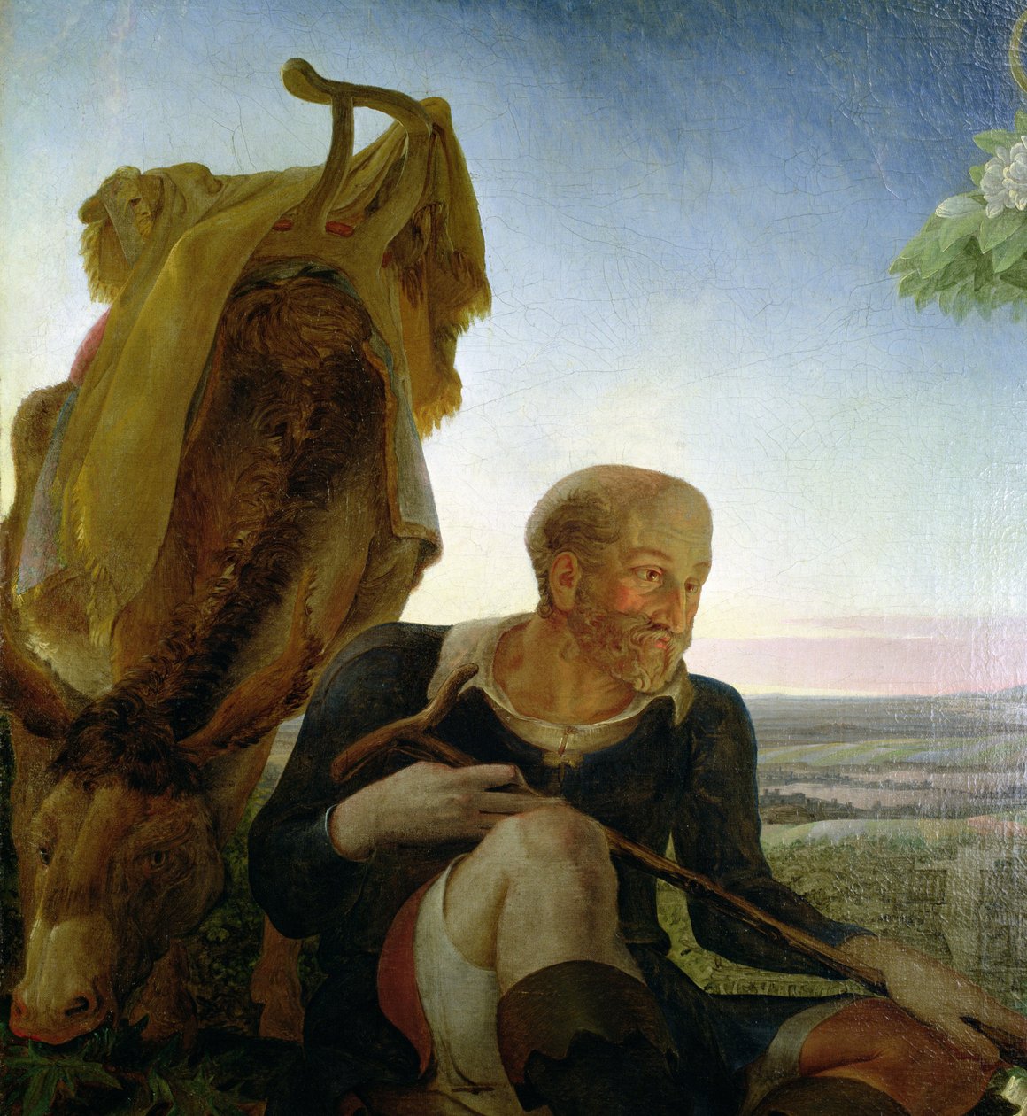 St Joseph från "Rest on the Flight into Egypt", 1805-06 (detalj av 141645) av Philipp Otto Runge