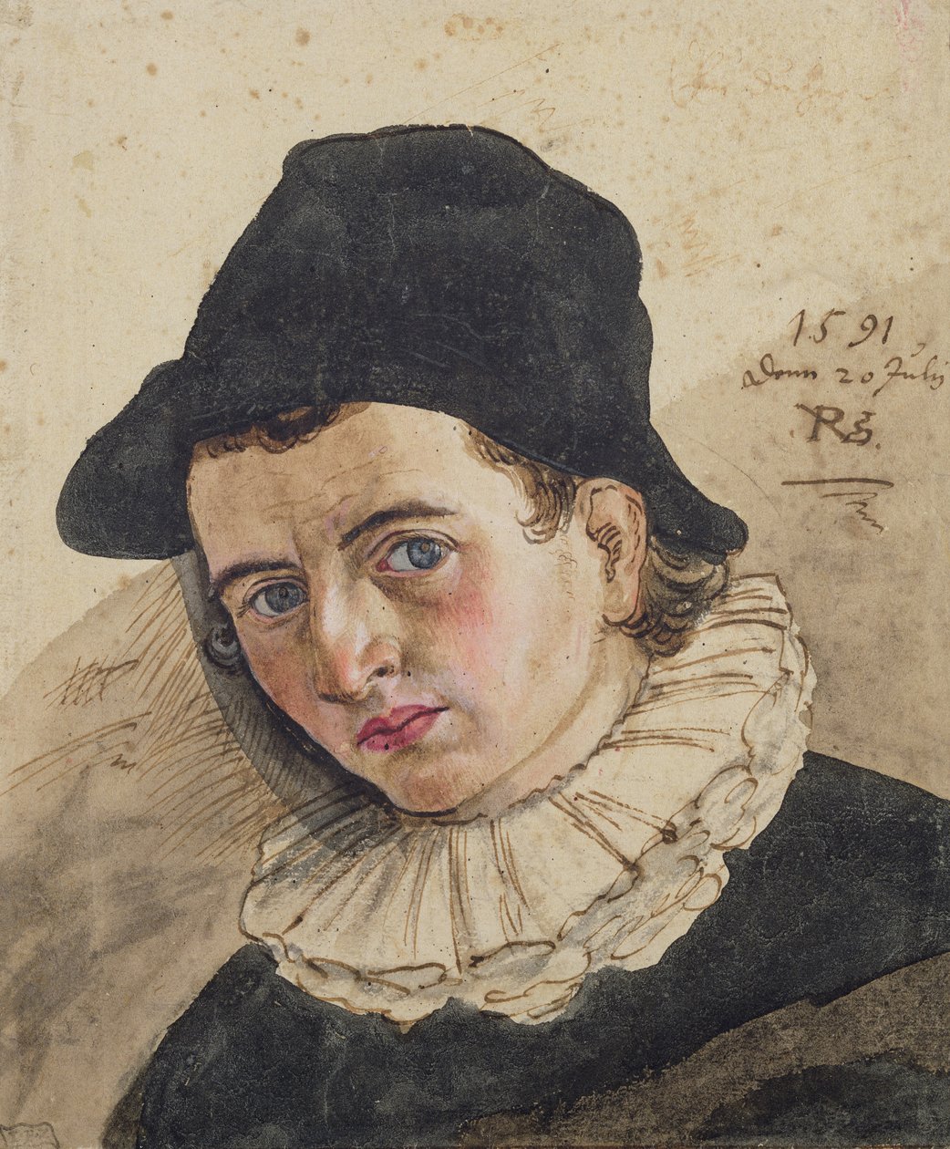 Självporträtt, 1591 av Philipp Uffenbach