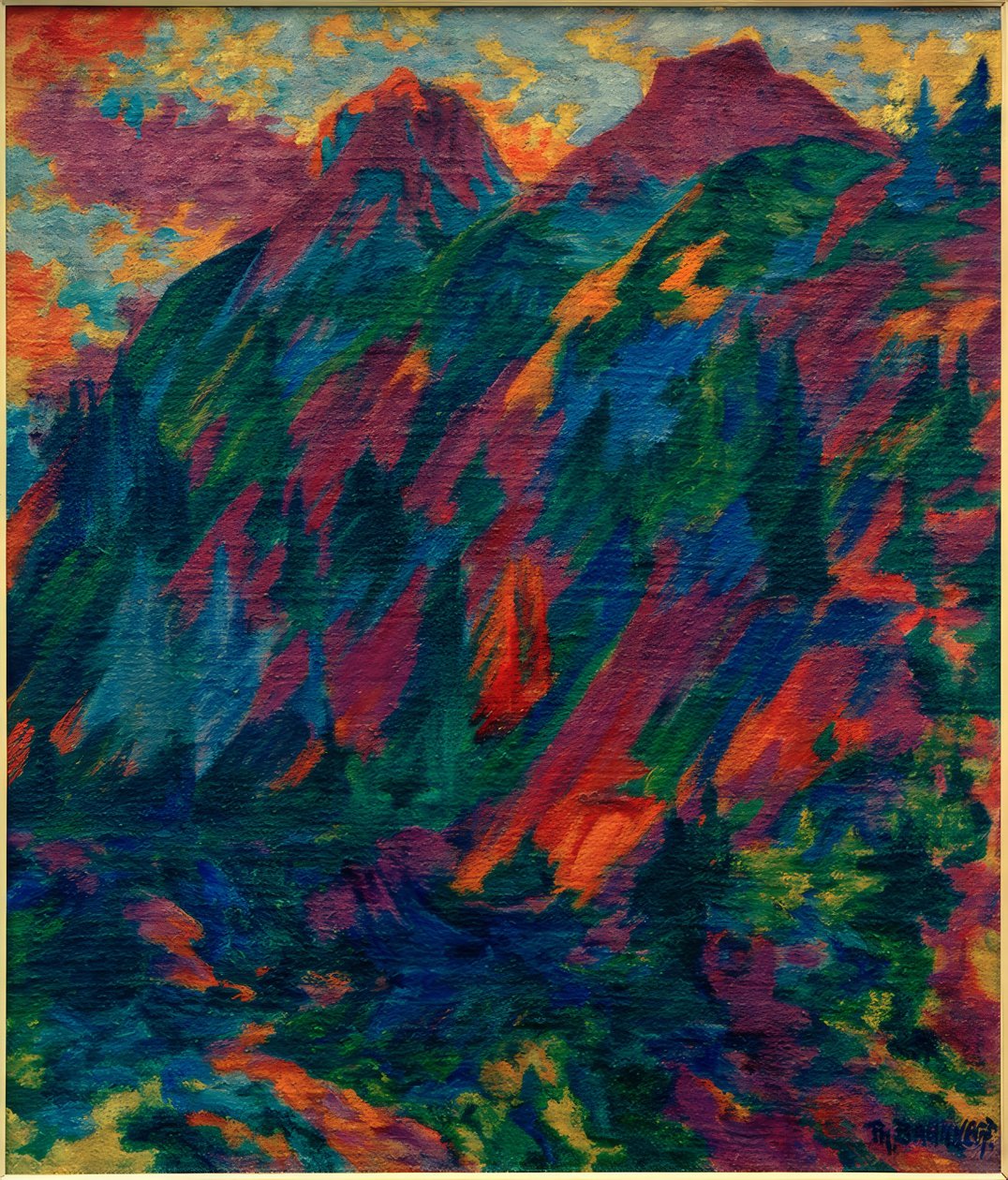 Kväll i bergen av Philipp Bauknecht