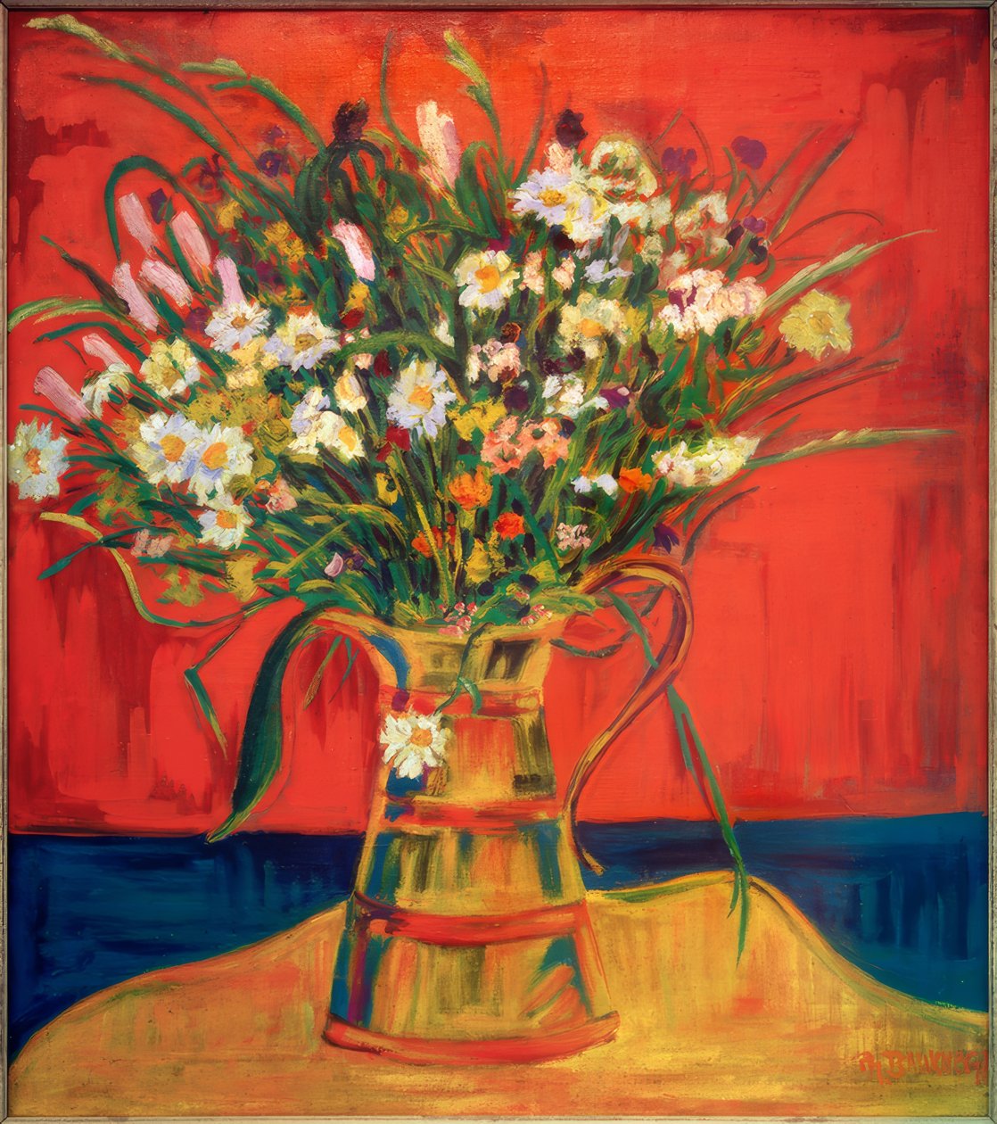 Stilleben med blommor av Philipp Bauknecht