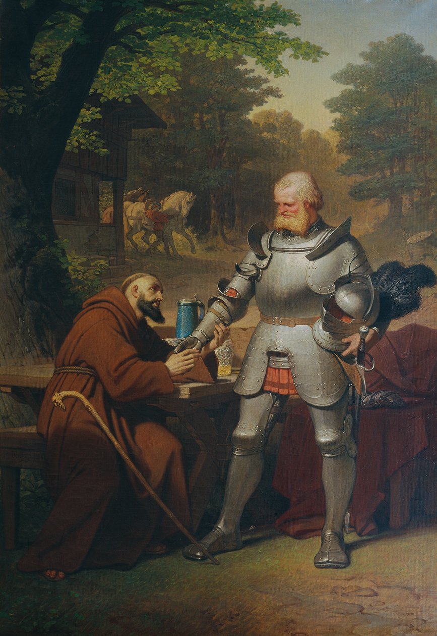 Scen ur Goethes "Götz von Berlichingen" av Philipp Foltz