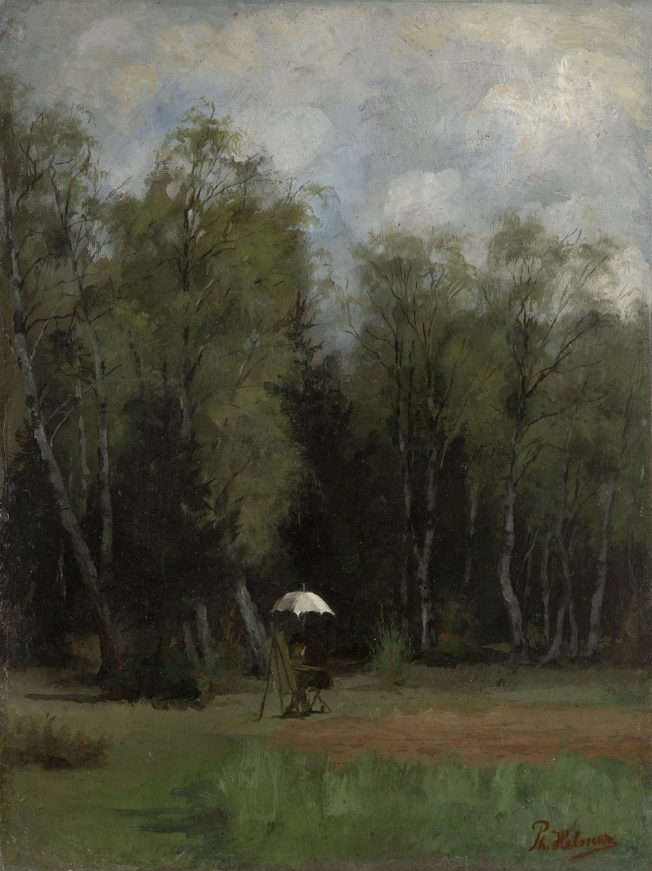 Målare i kanten av skogen av Philipp Helmer
