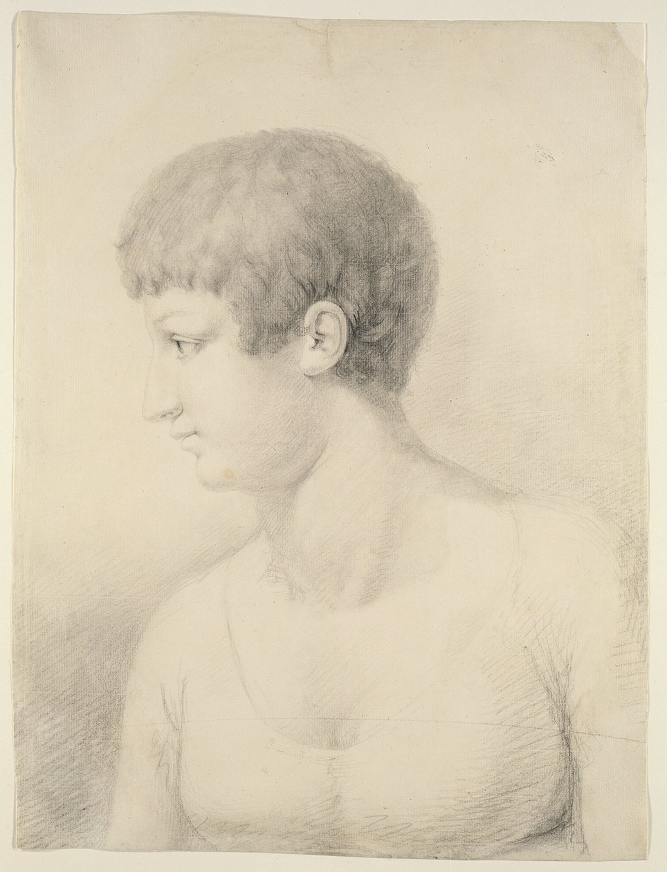 Porträtt av Pauline Runge, 1801 (svart krita på papper) av Philipp Otto Runge