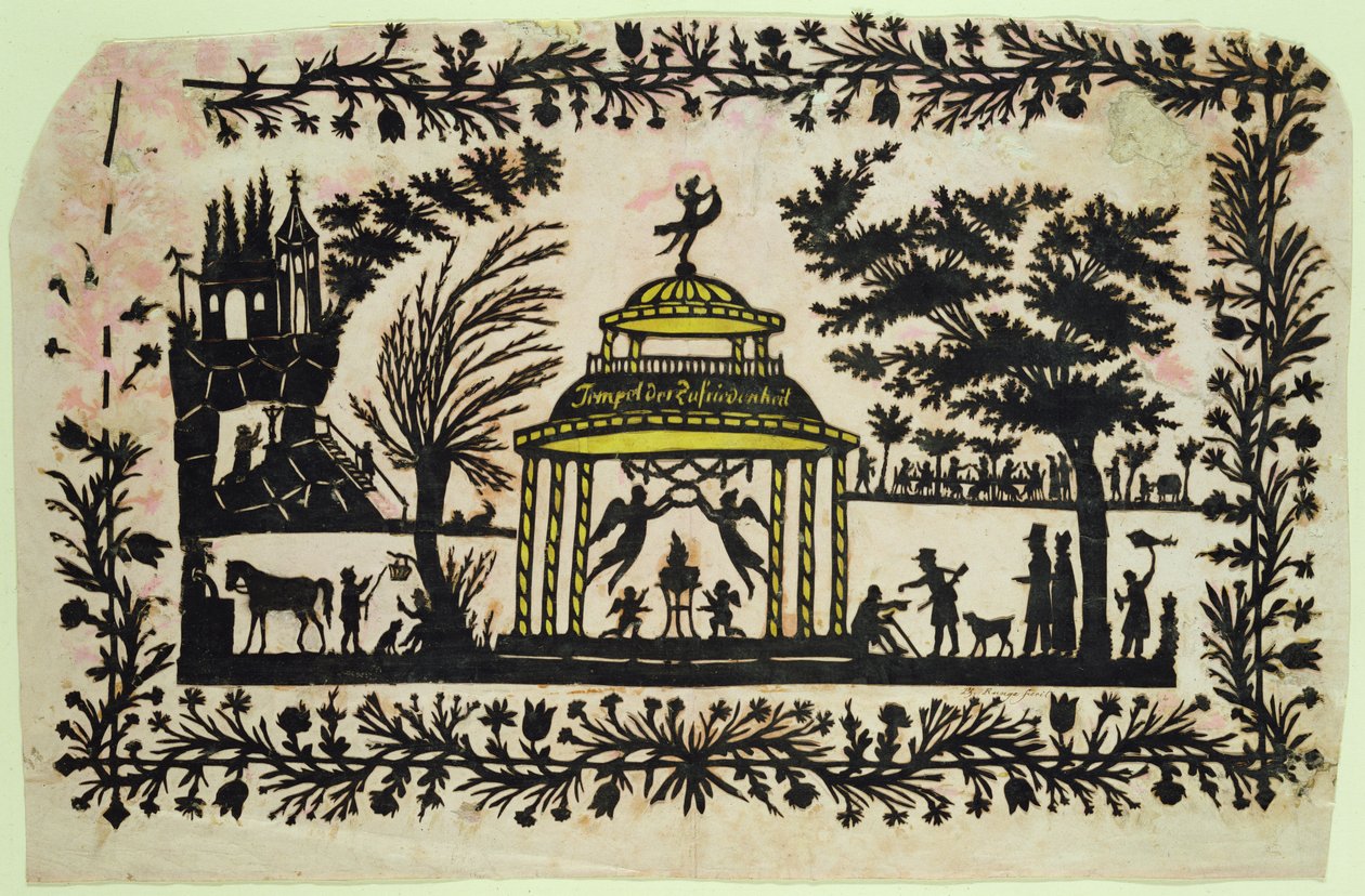 The Temple of Happiness (collage på papper) av Philipp Otto Runge