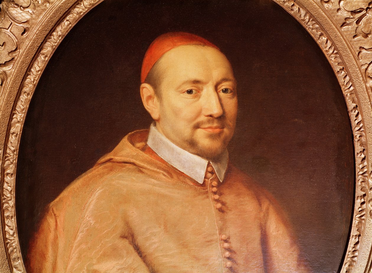 Porträtt av kardinal Pierre de Berulle (1575-1629) (detalj) av Philippe de Champaigne