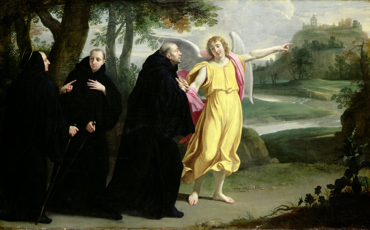 Scen ur den helige Benedikts liv av Philippe de Champaigne