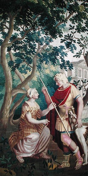 Cephalus och Procris, Beauvais verkstad av Philippe Behagle