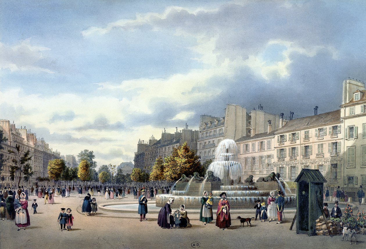 Fontänen på Boulevard St. Martin, från 
