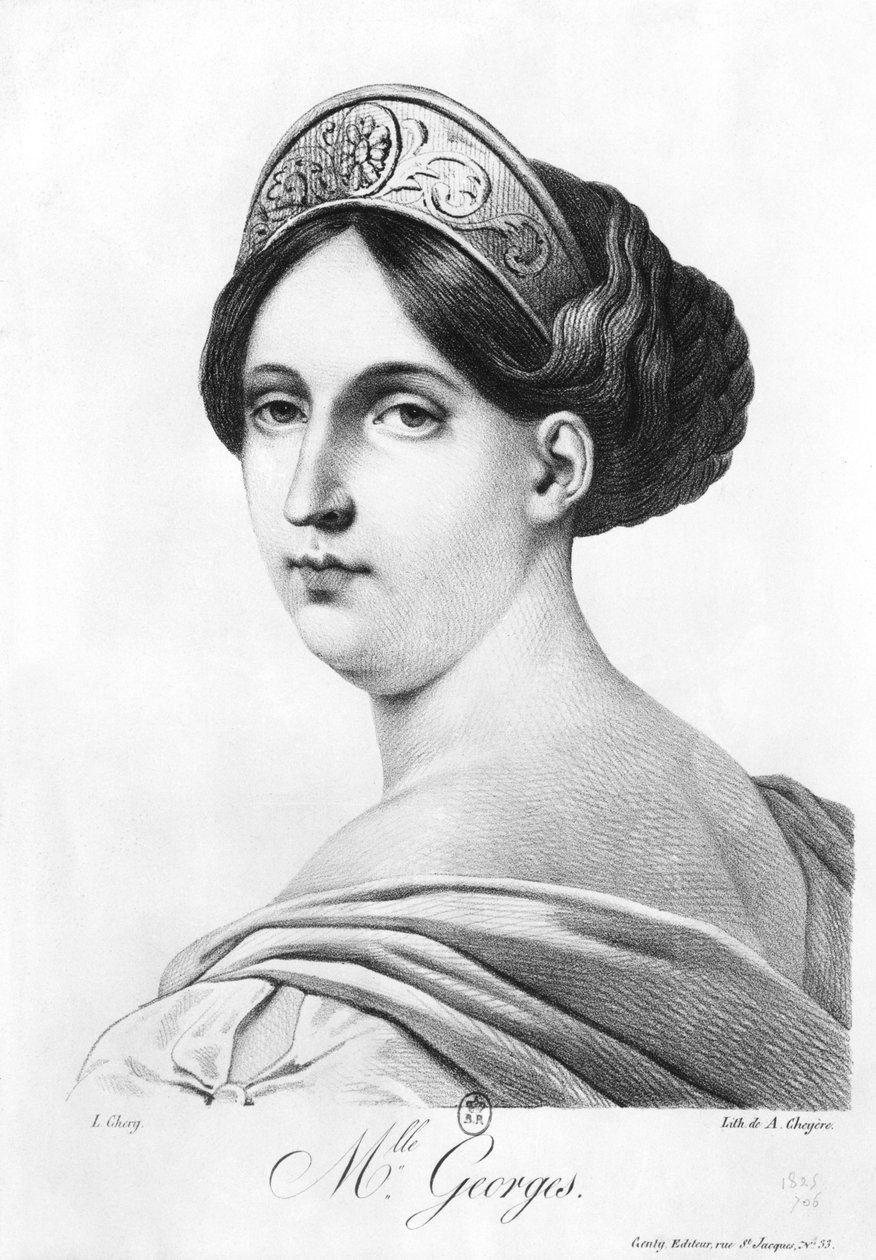 Mademoiselle George, 1825 av Philippe Chery