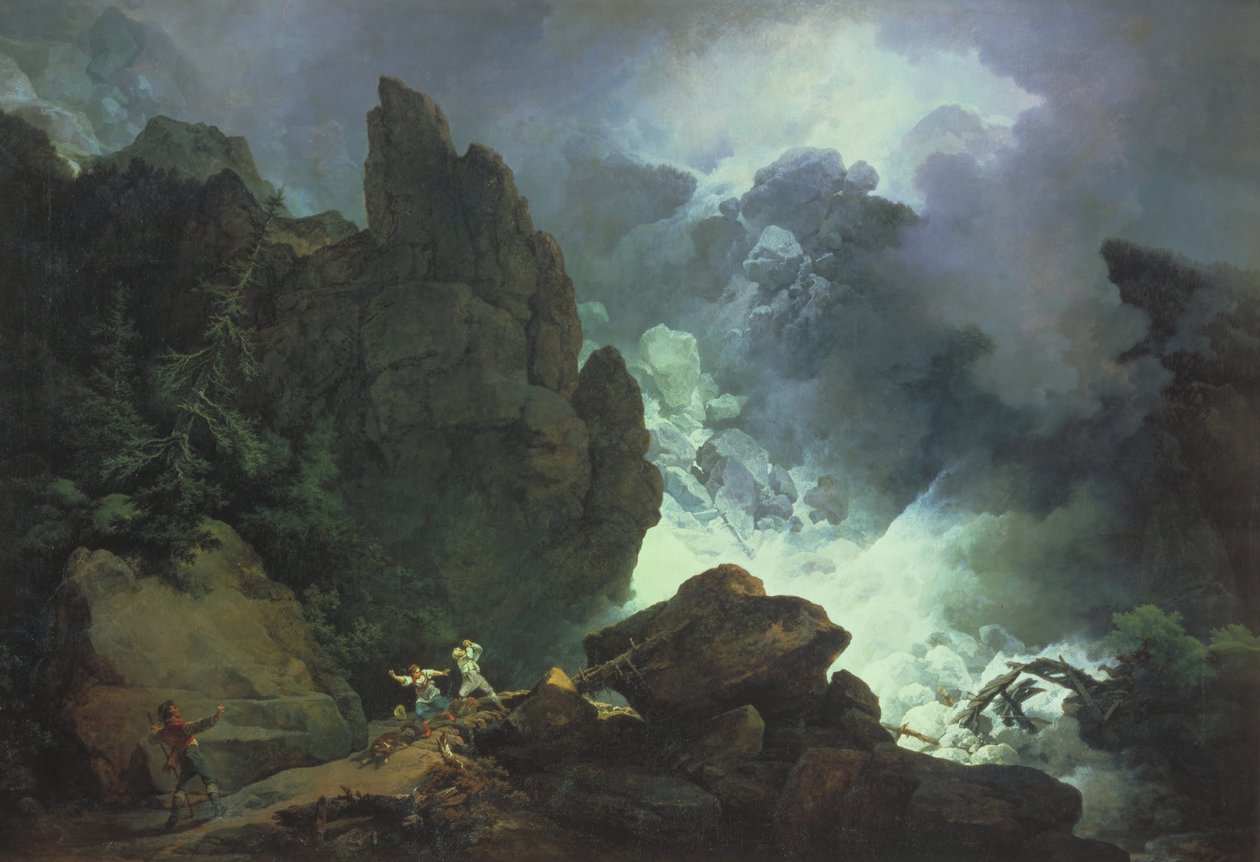 An Avalanche in the Alps av Philippe Jacques de Loutherbourg