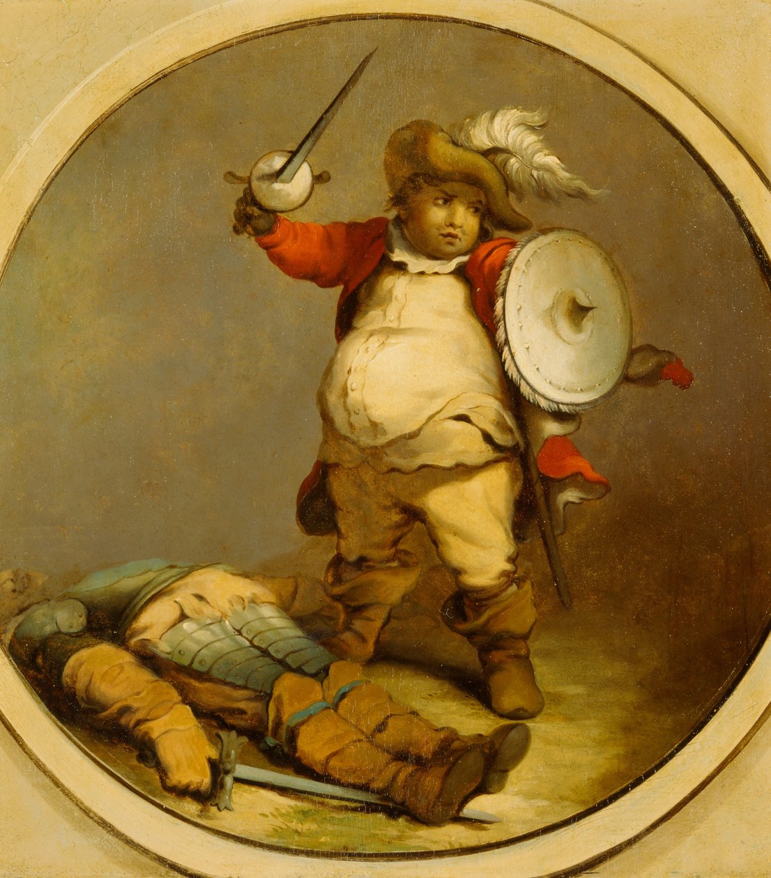 Falstaff with the Body of Hotspur av Philippe Jacques de Loutherbourg