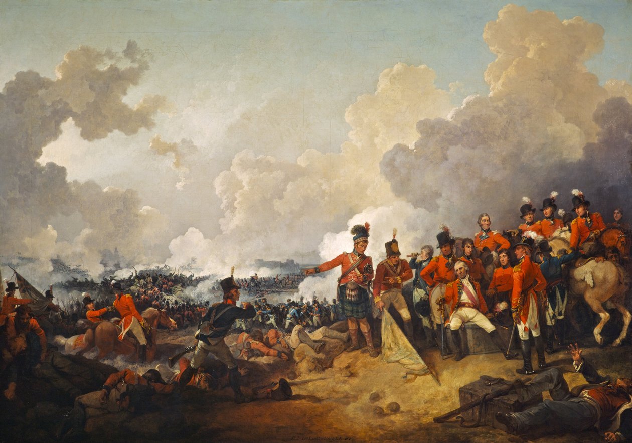 The Battle of Alexandria, 21 March 1801 av Philippe Jacques de Loutherbourg