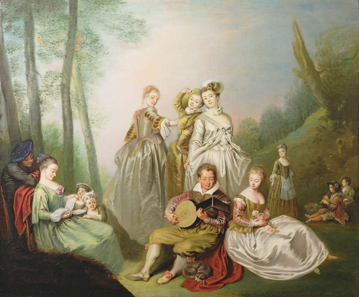 En musikalisk familj av Philippe Mercier