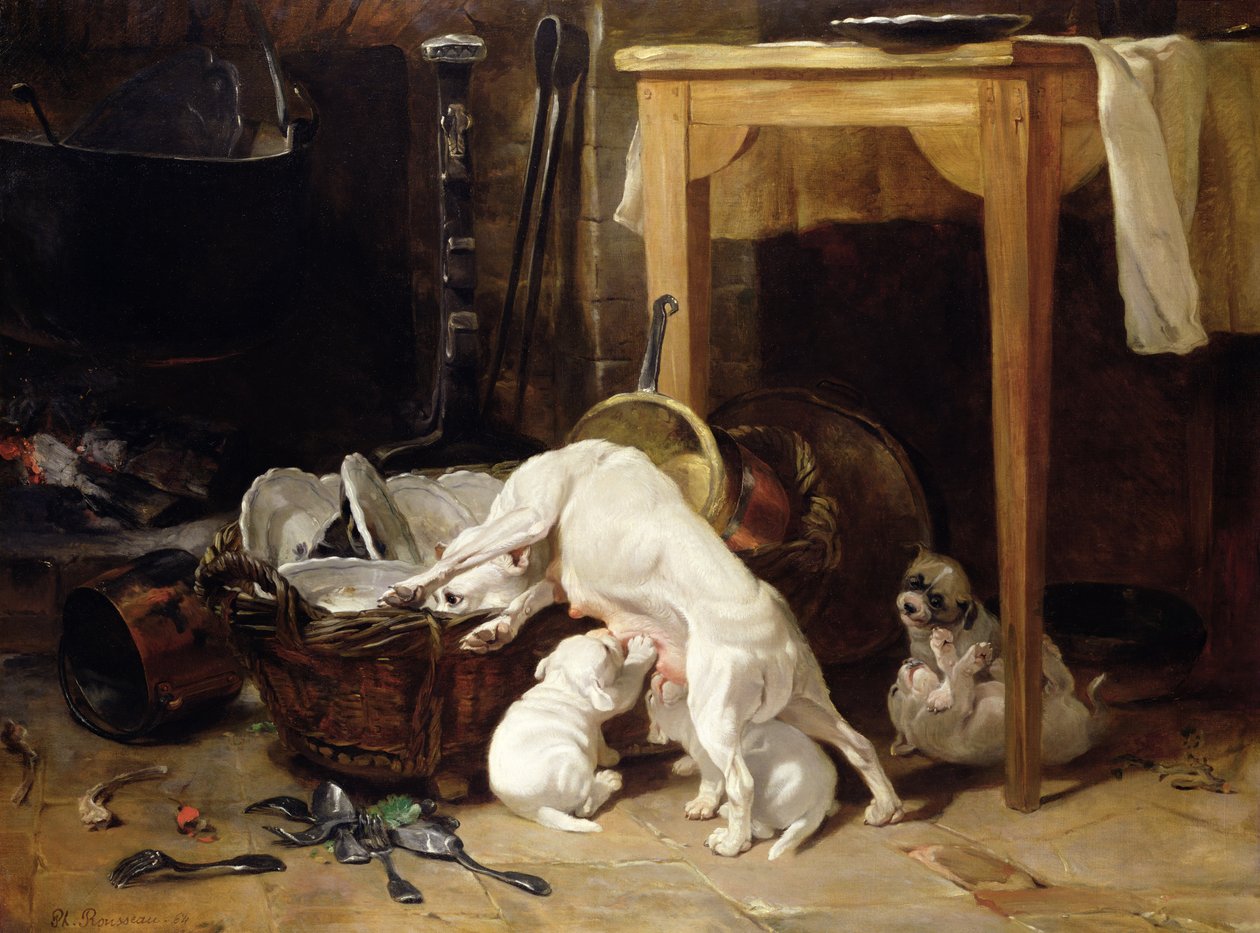 Alla för sig själva, 1864 av Philippe Rousseau