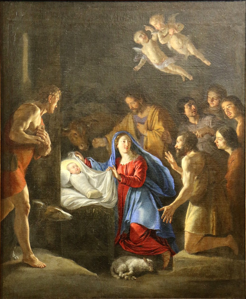 Tillbedjan av herdarna av Philippe de Champaigne