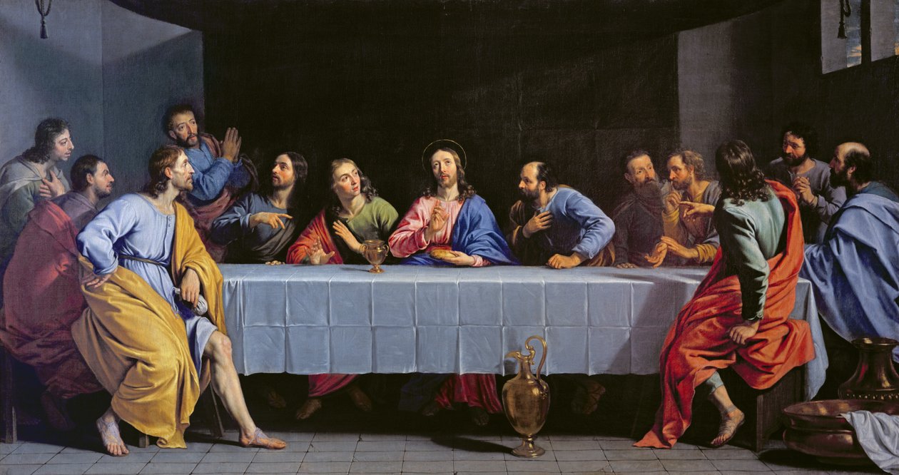 Den sista måltiden, kallad "den lilla sista måltiden". av Philippe de Champaigne
