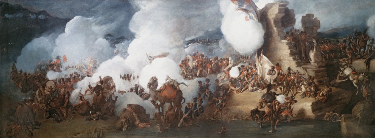 Slaget vid Alexandria, 21-22 mars 1801, ca 1805 av Philippe Jacques de Loutherbourg
