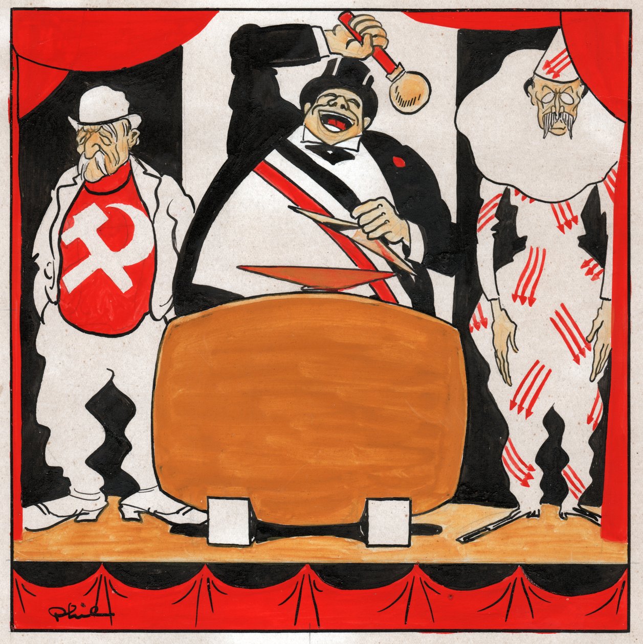 Leon Blum. 1930-1936 (gravyr) av Philippe (1905 1940) Larquier