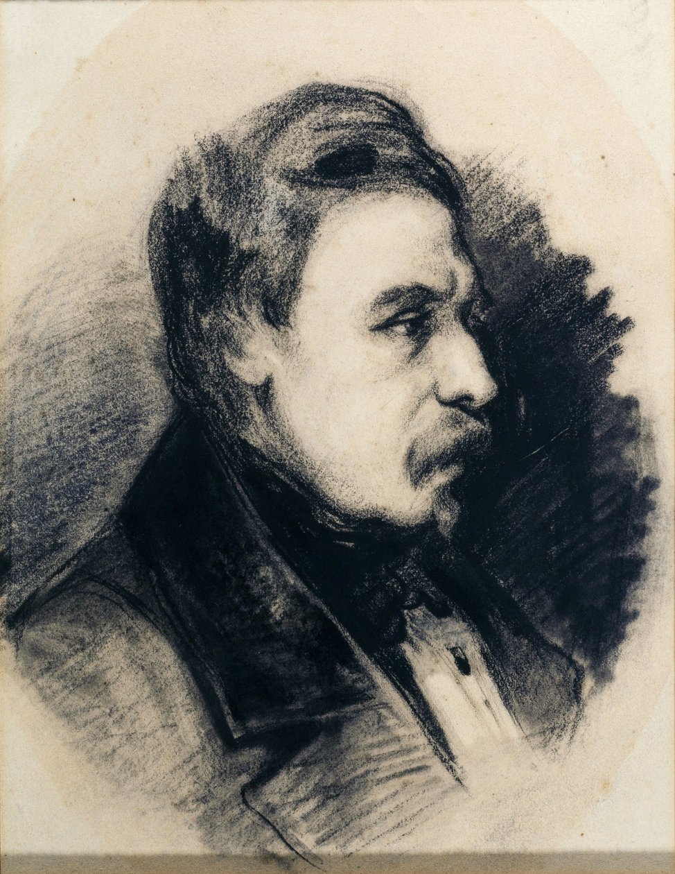 Profilporträtt av Godefroy Cavaignac av Philippe Auguste Jeanron