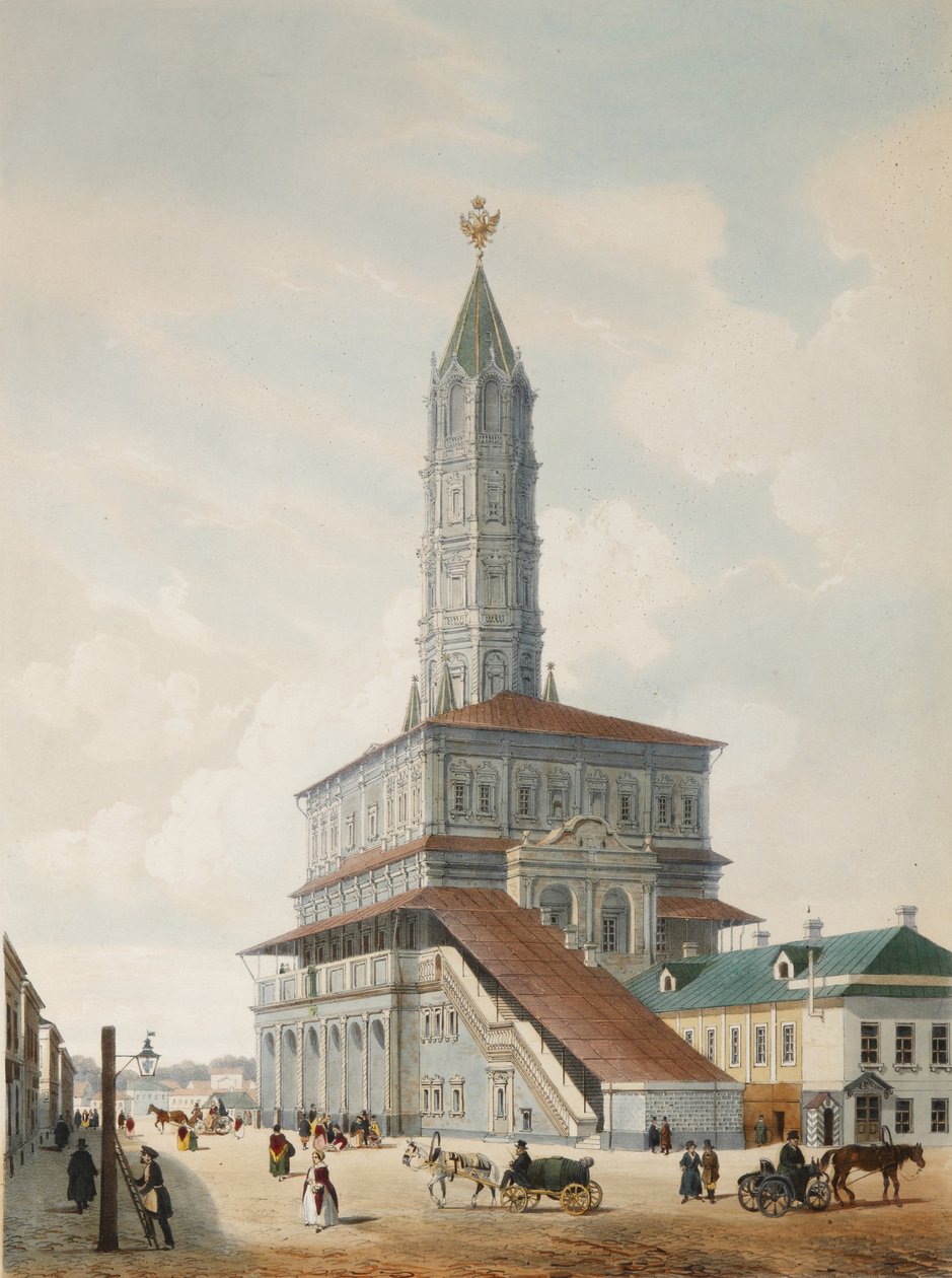 Sukharev-tornet i Moskva, 1846 av Philippe Benoist