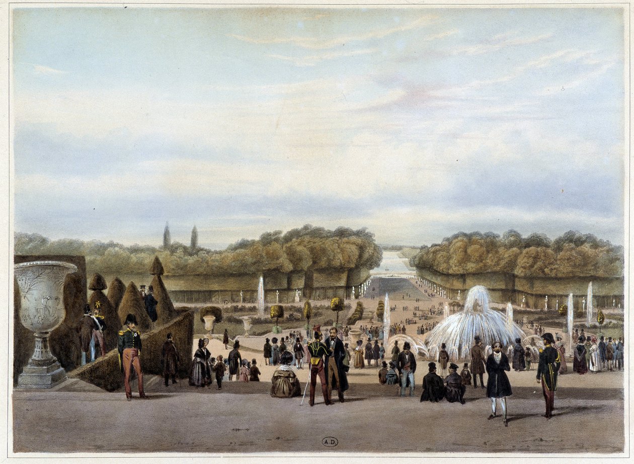 Versailles: den gröna mattan - i ""Paris och dess omgivningar"" av Jacottet & Benoist av Philippe Benoist