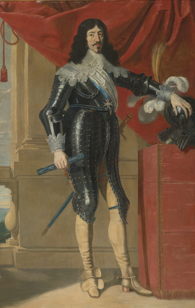 Porträtt av Ludvig XIII av Frankrike 1601-1643, 1600-talets första hälft av Philippe de Champaigne