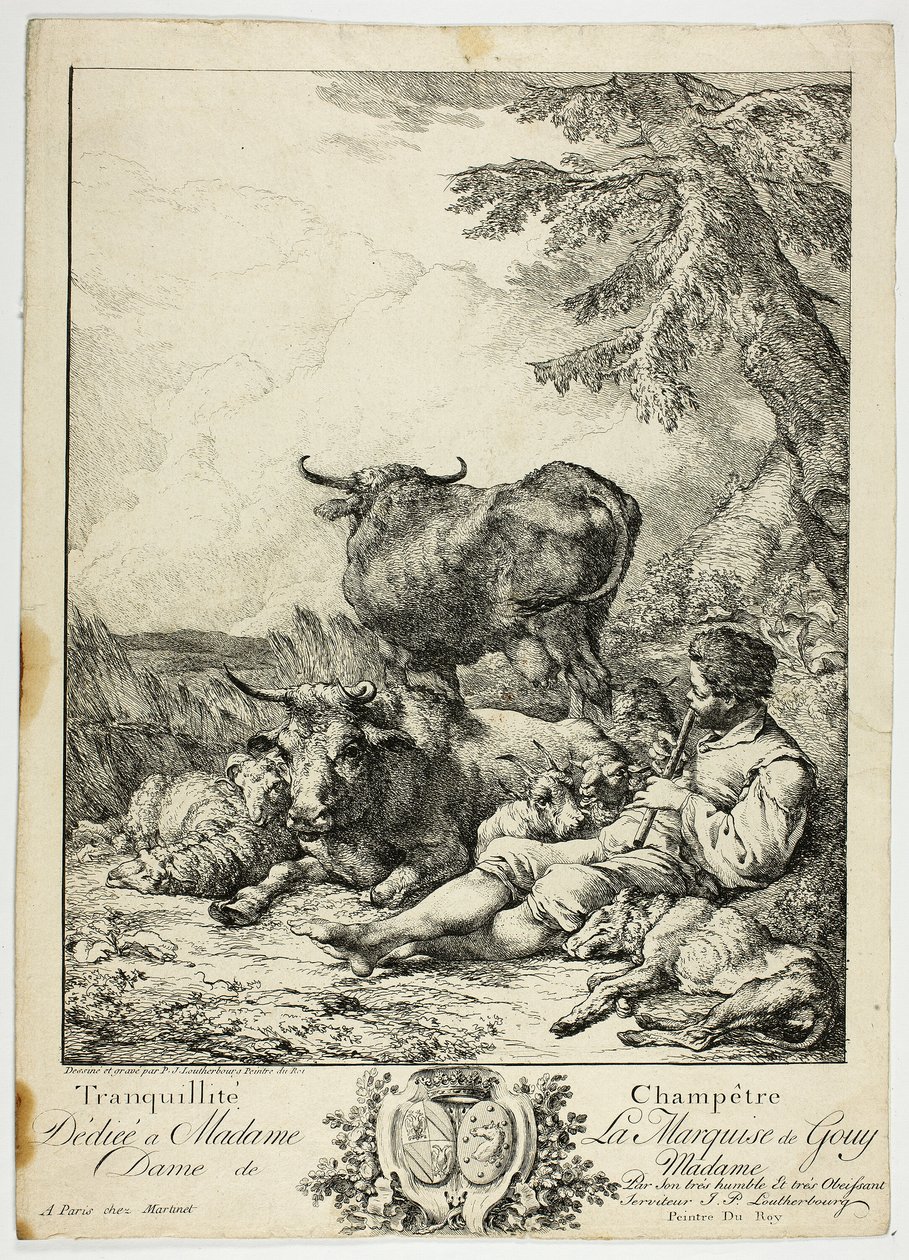 Lugn och stillsam bonde av Philippe Jacques de Loutherbourg II